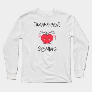 Vegan Gift Minimalist tomatoes Long Sleeve T-Shirt